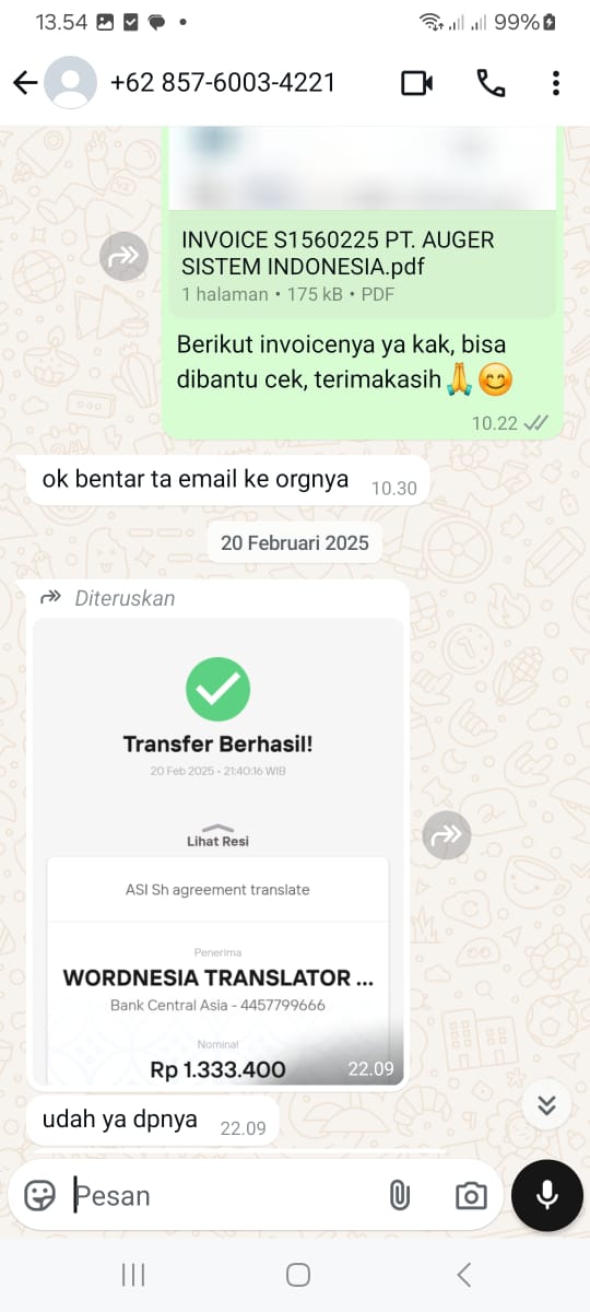 Bukti Transfer