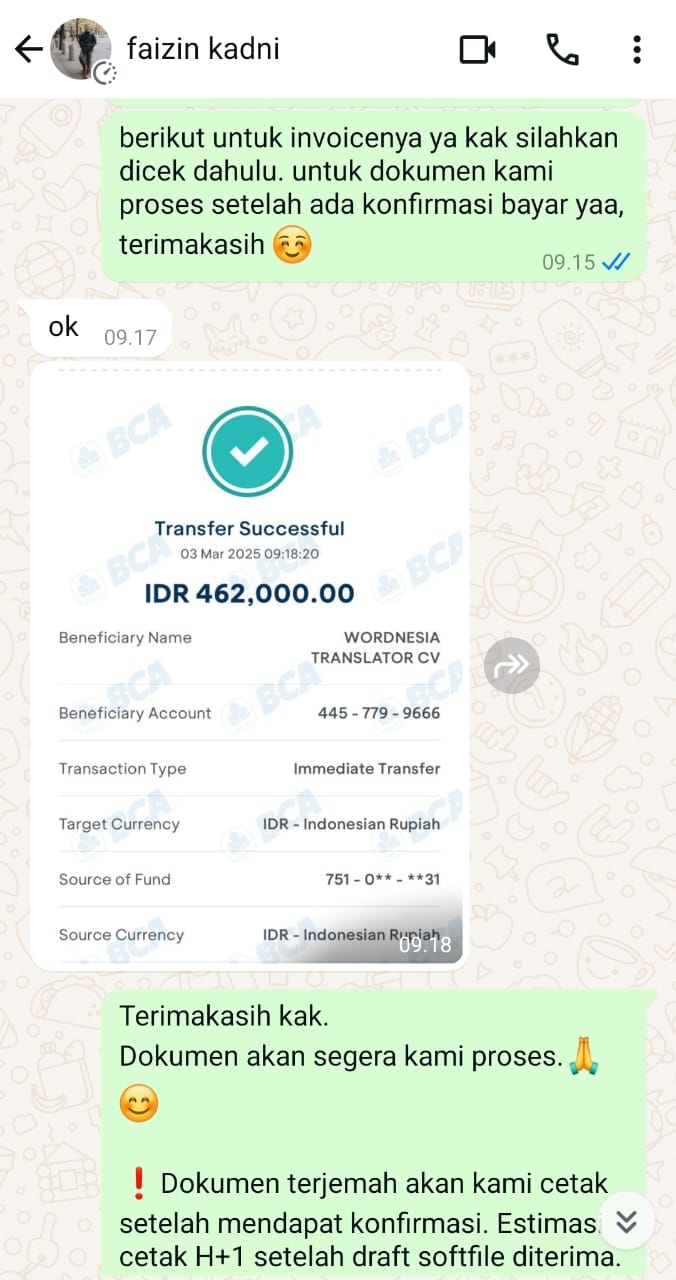 Bukti Transfer 1