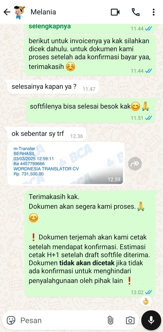 Bukti Transfer 3